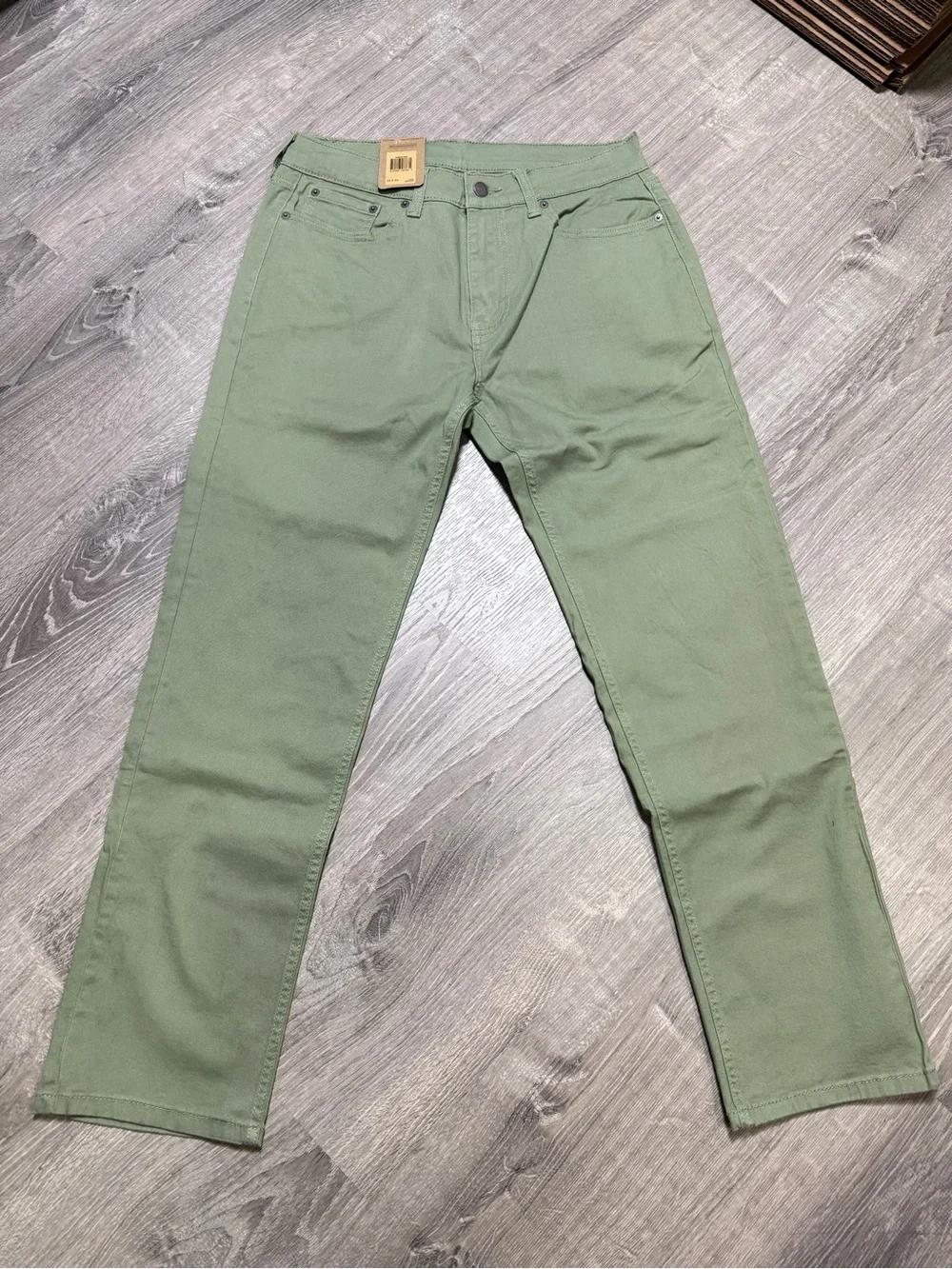 Levi’s 505 Olive Regular Fit Stretch Jeans